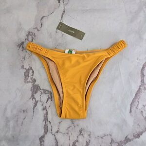 J Crew Swim Bottom XXS Orange Bikini Scrunchie Strap Full Coverage Suit Bathing
